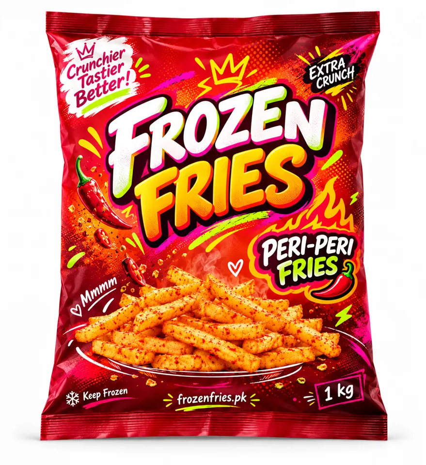 Peri-Peri Frozen Fries 1 kg front package